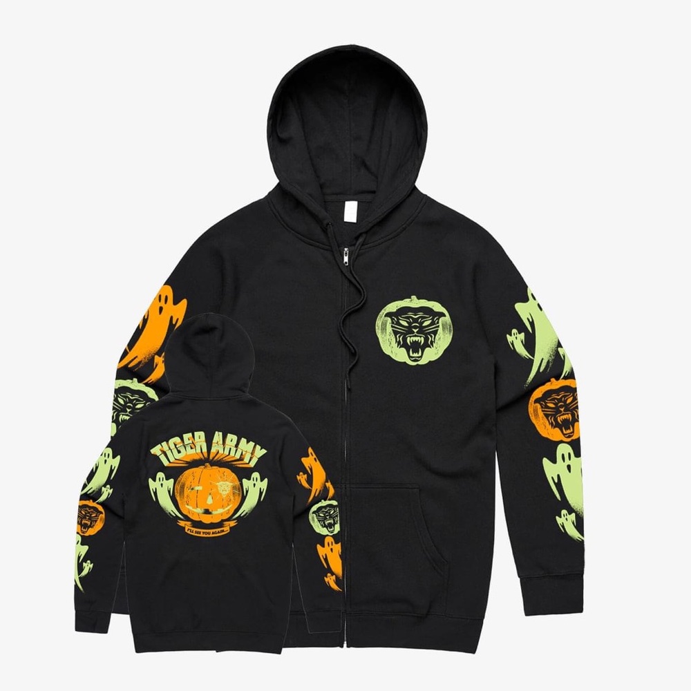 TIGER ARMY ZIP UP HOODIE (m)